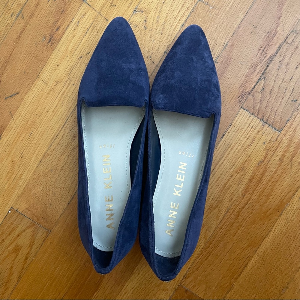 Anne Klein Kimbra Loafer w/Croc Print Block Heel